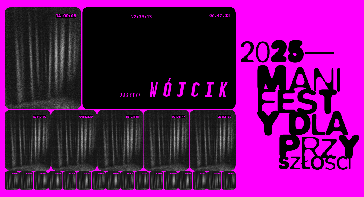 grafika tematyczna z motywem zasłon i napisem tytułowym