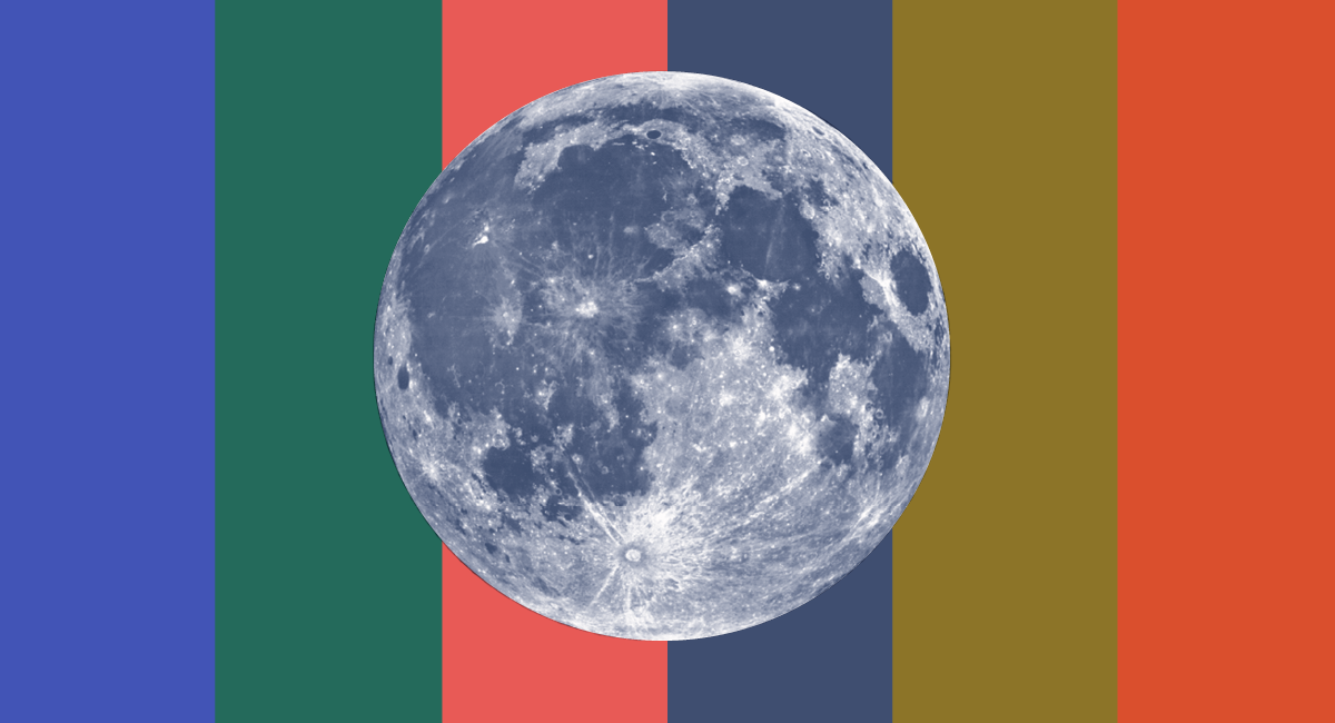 Grafika z księżycem.