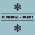 grafika z tekstem i rysunkami płatków śniegu