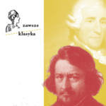 grafika z tekstem i zdjęciem portretu kompozytora