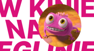 Grafika ze zdjęciem kolorowego futrzaka.