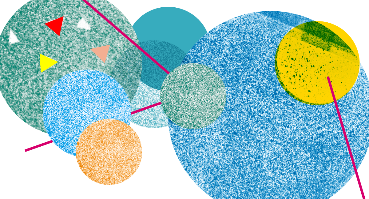 geometryczna grafika w motywach letnich